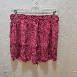 3/$10 Raya Sun Textured Pink Shorts